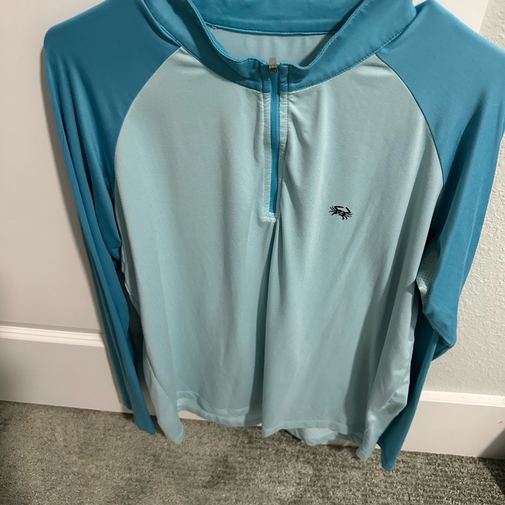 Men's Blue Skinny water culture tournament sun shirt